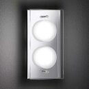 Action LED Wand- & Deckenleuchte Envy eckig 22 x 11,5cm Chrom 2 x 5,5W 760lm warmweiß 3000K