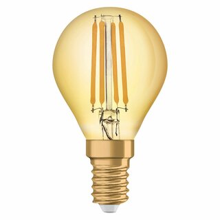 Osram Vintage 1906 LED Filament Tropfen 1,4W = 12W klar Gold 120lm extra warmweiß 2500K