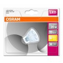 Osram LED Leuchtmittel MR11 Glas Reflektor 2,5W = 20W GU4 warmweiß 2700K flood 36°