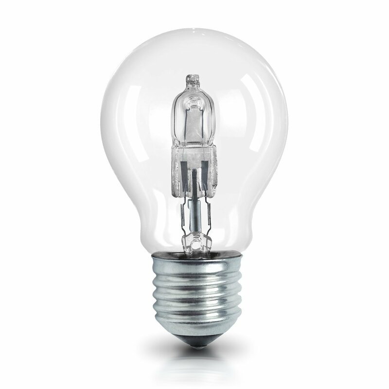 6x Eco Halogen Glühbirne Birne Leuchtmittel Glühlampe E27 Dimmbar 70W 55mm Ø