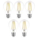 5 x LED Filament Glühbirne 4W = 40W E27...