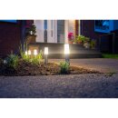 3 x Ledvance LED Smart+ Mini Gartenleuchte Erdspieß Edelstahl IP65 1,9W 132lm RBGW Warmweiß 3000K Dimmbar App Google Alexa WiFi