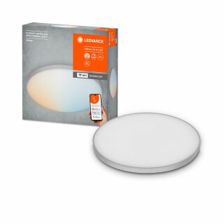 Ledvance LED Smart+ Panel Deckenleuchte Planon Weiß Ø30cm 20W 1700lm TW 3000-6500K Dimmbar App Google Alexa WiFi