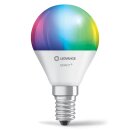 Ledvance LED Smart+ Tropfen 4,9W = 40W E14 matt 470lm RGBW 2700K-6500K Dimmbar App Google Alexa WiFi