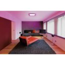 Ledvance LED Smart + Deckenleuchte Aufbaupanel Weiß 45x45cm 28W 3000 lm RGBW Warmweiß 3000K Dimmbar App Google Alexa WiFi