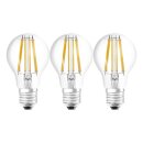 3 x Osram LED Filament A60 Birnen 11W = 100W E27 klar 1521lm Warmweiß 2700K