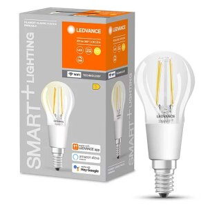 Ledvance Smart+ LED Filament A45 Birne 4W = 40W E14 470lm Warmweiß 2700K Dimmbar App Google Alexa WiFi