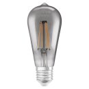 Ledvance LED Smart+ Filament Edison ST64 6W = 44W E27 Rauchglas 540lm extra warmweiß 2500K Dimmbar App Google Alexa WiFi