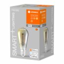 Ledvance LED Smart+ Filament Edison ST64 6W = 44W E27 Rauchglas 540lm extra warmweiß 2500K Dimmbar App Google Alexa WiFi