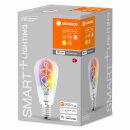 Ledvance LED Smart+ Filament Edison ST64 4,5W = 30W E27 klar 300lm Warmweiß 2700K + RGB Dimmbar App Google Alexa WiFi