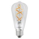 Ledvance LED Smart+ Filament Edison ST64 4,5W = 30W E27 klar 300lm Warmweiß 2700K + RGB Dimmbar App Google Alexa WiFi