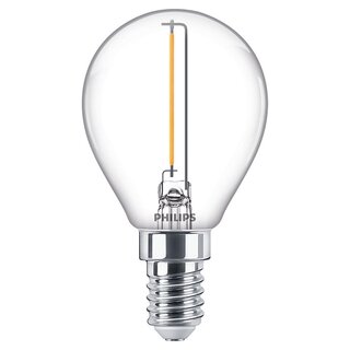 Philips LED Filament Leuchtmittel Tropfen 1,4W = 15W E14 klar 136lm warmweiß 2700K