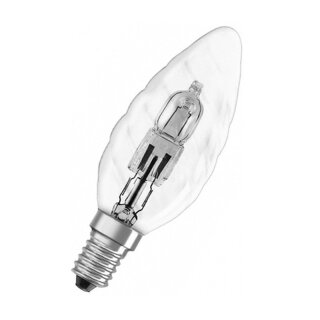 Osram Eco Halogen Kerze BW PRO Glühbirne 30W = 40W E14 klar gedreht warmweiß dimmbar