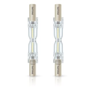 2 x Philips Eco Halogenstab 78mm 120W = 150W R7s Leuchtmittel EcoHalo Lampe warmweiß dimmbar