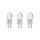 3 x Brilliant G4 Halogen Stiftsockellampe 12V 20W Halogenlampe Stiftsockellampen