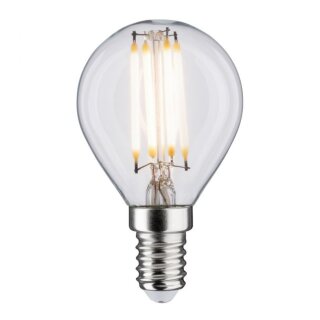 Paulmann LED Filament Tropfen 5W = 40W klar E14 432lm warmweiß 2700K 3-Step-Touch Dimmer