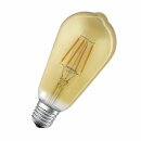 Ledvance Smart+ LED Filament Leuchtmittel Edison ST64 6W = 55W E27 680lm Gold Extra Warmweiß 2400K dimmbar Zigbee