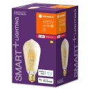 4 x Ledvance Smart+ LED Filament Leuchtmittel Edison ST64 6W = 55W E27 680lm Gold Extra Warmweiß 2400K dimmbar Zigbee