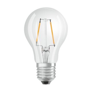 Osram LED Filament Leuchtmittel Birnenform 2,2W = 25W E27 klar 250lm warmweiß 2700K DIMMBAR