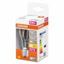 Osram LED Filament Leuchtmittel Birnenform 2,2W = 25W E27 klar 250lm warmweiß 2700K DIMMBAR