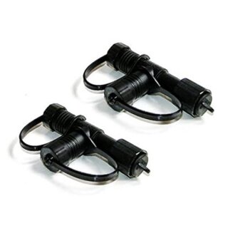 2 x Easy Connect Anschlussstecker T-Verbinder IP67 Schwarz 2 Ausgänge
