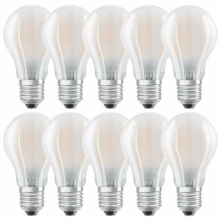 10 x Osram LED Filament A60 Birnen 2,8W = 25W E27 matt 250lm warmweiß 2700K DIMMBAR