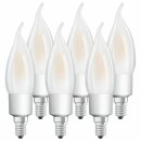 6 x Osram LED Filament Leuchtmittel Windstoß Kerze...