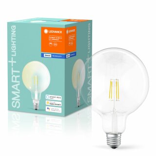 Ledvance LED Filament Smart+ G125 Globe 6W = 60W E27 klar 810lm warmweiß 2700K Dimmbar App Google Alexa Apple HomeKit Bluetooth B-Ware