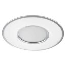 Wofi LED Deckenleuchte Terma Silber rund Ø60cm 37W 2800lm 3000K-6000K CCT Dimmbar mit Fernbedienung