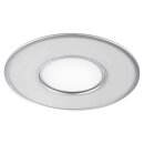 Wofi LED Deckenleuchte Terma Silber rund Ø60cm 37W 2800lm 3000K-6000K CCT Dimmbar mit Fernbedienung