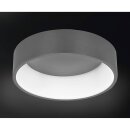 Wofi LED Deckenleuchte Pure Grau rund Ø45cm 32W 2300lm warmweiß 3000K