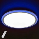 Action LED Deckenleuchte Bodo Weiß rund Ø50cm 32W 2700lm CCT Warmweiß - Kaltweiß dimmbar mit Fernbedienung