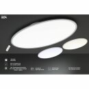 Wofi LED Deckenleuchte Valley 100cm Weiß 45W 3450lm CCT Warmweiß - Kaltweiß dimmbar mit Fernbedienung