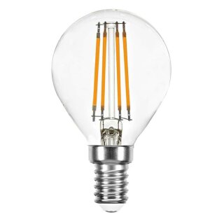 Majestic LED Filament Leuchtmittel P45 Tropfen 5W = 40W E14 klar 470lm 827 warmweiß 2700K DIMMBAR