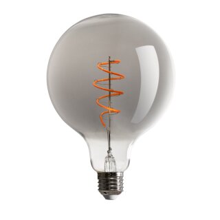 LED Spiral Filament Leuchtmittel 100lm ext Rauchglas A60 Birne E27 5W