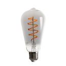 LED Spiral Filament Leuchtmittel ST64 Edison 5W E27...