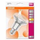 Osram LED Star Leuchtmittel Glas Reflektor R80 9,1W = 100W E27 matt 670lm FS warmweiß 2700K flood 36°