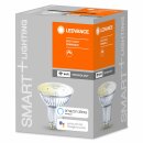 Ledvance LED Smart+ Glas Reflektor PAR16 4,9W = 50W GU10 350lm warmweiß 2700K 45° Dimmbar App Google Alexa WiFi