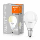 Ledvance LED Smart+ Leuchtmittel Tropfen 4,9W = 40W E14 matt 470lm warmweiß 2700K Dimmbar App Google Alexa WiFi