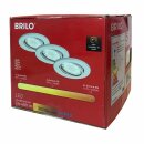 3 x Briloner LED Einbaustrahler Weiß IP23 5W GU10...