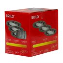 3 x Briloner LED Einbaustrahler Nickel matt 5W GU10 400lm...