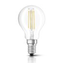10 x Bellalux LED Filament Leuchtmittel Tropfen 4W = 40W E14 klar 470lm FS 827 warmweiß 2700K