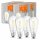 4 x Ledvance LED Smart+ Filament Edison ST64 6W = 60W E27 klar 806lm warmweiß 2700K Dimmbar App Google Assistant WiFi