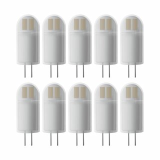 10 x Bellalux LED Leuchtmittel Stiftsockellampe 1,7W = 20W G4 matt 200lm warmweiß 2700K