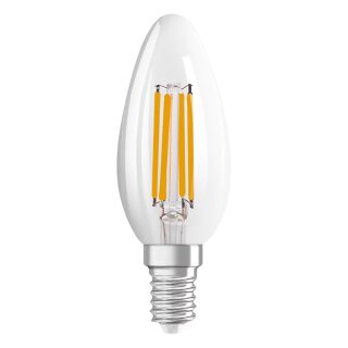 Osram LED Filament Kerze 4,8W = 40W E14 klar 470lm Neutralweiß 4000K DIMMBAR