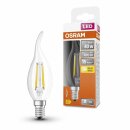 Osram LED Filament Retrofit Windstoß Kerze 4W = 40W...