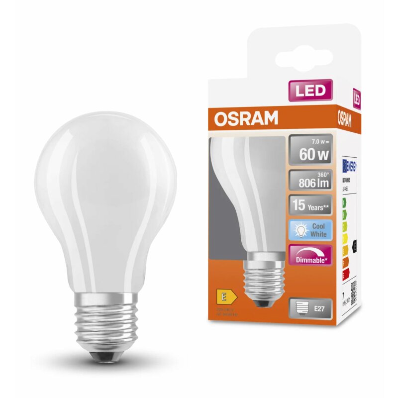 Osram Led Filament Superstar Classic A W W E Matt Lm Fs N