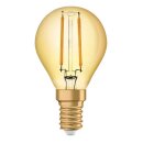 Osram LED Filament P45 Tropfen Vintage 1906 2,5W = 22W E14 Gold extra warmweiß 2400K