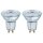 2 x Osram LED Leuchtmittel PAR16 Glas Reflektor Star 2,6W = 35W GU10 230lm warmweiß 2700K 36°