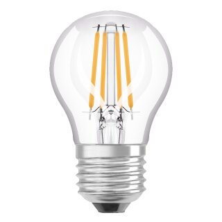 Osram LED Filament Leuchtmittel Tropfen Star P45 4W = 40W E27 klar 470lm warmweiß 2700K